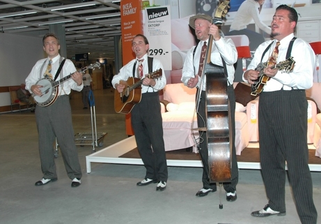 Vier multi-instrumentalisten..