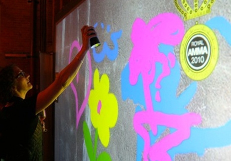 Graffiti zonder verflucht en verfnevel..